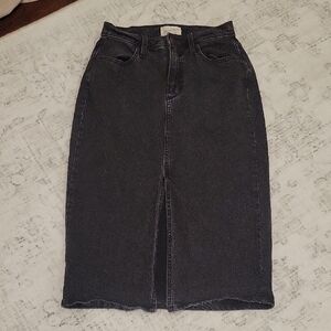 Universal Thread Black Denim Skirt